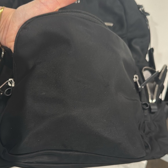 Tumi Black Backpack w/ Silver Hardware - Picture 6 of 7